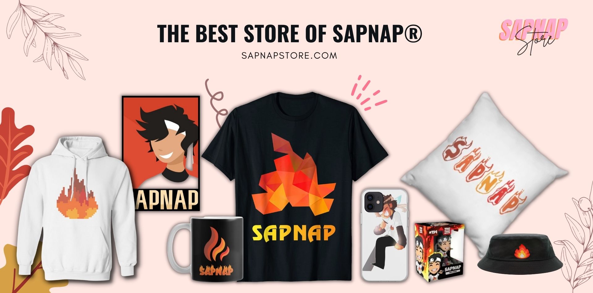 Sapnap Flame Name Merch