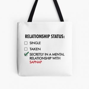 Secretly in mental Relationship with Sapnap All Over Print Tote Bag RB0909 product Offical Sapnap Merch