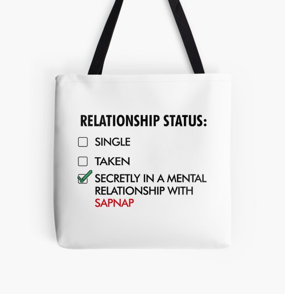 Secretly in mental Relationship with Sapnap All Over Print Tote Bag RB0909 product Offical Sapnap Merch