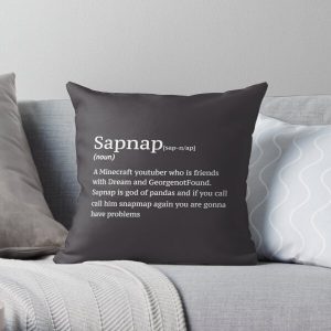 Sapnap definition Throw Pillow RB0909 product Offical Sapnap Merch